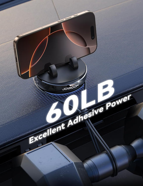 JOYROOM 360 Car Phone Holder Mount, Adjustable & Avoid Sun Glare Phone Holder for Car, Slip Free Spring Snap Design