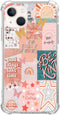 Light Pink Indie Aesthetics Collage Case for iPhone 14, Cute Girly Unique Soft TPU Bumper