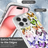 Zeggi 15 15 6.1'' for iPhone Case(Compatible with Magsafe),Gradient Butterfly Transparent Magnetic Anti-Fall White