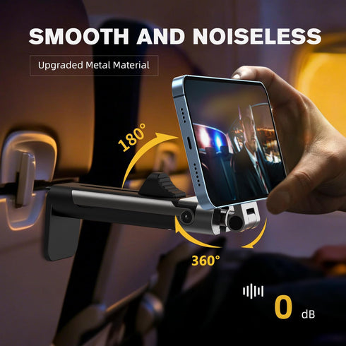 SOGUE 360 17 Airplane Travel Essentials Men Phone Holder,Plane Phone Mount for MagSafe,Foldable Magnetic Phone Stand