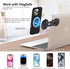 MAGDIGITEH 15W 17/16/15/14/13/12 Laptop Phone Holder, Magnetic Phone Stand Fast Wireless Charger for MagSafe for iPhone
