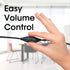 Manhattan USB Powered Stereo Speaker System, Small Size with Volume Control & 3.5 mm Aux Plug, Black Orange