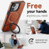 12/12 6.1", for iPhone Pro Case with Stand, Compatible with MagSafe, Slim PU Leather & TPU Drop-Proof Protective