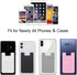 SS Card Holder for Back of Phone, Cell Phone Wallet Stick-on Credit Card Sleeve, Silicone Pouch, 4 Pack
