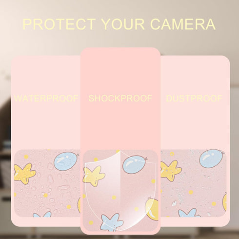 Kids Instant Print Camera Case Compatible with Dylanto/Gofunly/DUDUDRAGON/ESOXOFFORE Kids Camera, Prints Paper Water