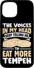 Tempeh Tofu Soy Bean Vegan Vegetarian Veggie Tempeh Eater Food Lover Design For Veggie Fans Case for iPhone 15