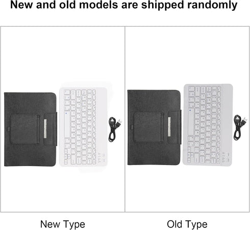 EBTOOLS Bluetooth Keyboard Case, PU Leather Waterproof Cover + Keyboard with Stand for 9.7 to 10.1 inch Tablets