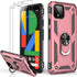 LUMARKE Case for Google Pixel 4 with Screen Protector, Military Grade Protective Phone Cover with Magnetic Ring