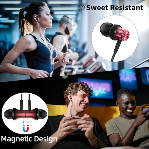 USB C Headphone for iPhone 15 Pro Max, Samsung S24 Plus, Galaxy Z Flip, Type C Earphone, Noise Canceling Bass Wired