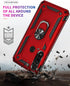 Heavy Duty Case for Moto G Power 2020 with Screen Protector, Magnetic Kickstand, 16ft Drop Tested, Red