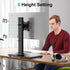 MOUNT PRO Single Monitor Stand, Fits Max 32 inch Computer Screen, Free-Standing, Height Adjustable, VESA 100x100