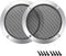uxcell 2pcs 3" Speaker Grill Mesh Decorative Circle Woofer Guard Protector Cover in Silver