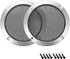 uxcell 2pcs 3" Speaker Grill Mesh Decorative Circle Woofer Guard Protector Cover in Silver