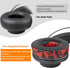 SOULWIT Earpads Replacement for AKG Pro Audio K845 K845BT K545 K540 K275 K267 K245 K182 K167 Headphones (90mm CG Red
