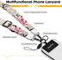 Icycay Phone Lanyard Crossbody, Bloom Floral Cell Phone Strap for Around The Neck Adjustable, Flower Teacher Anti Theft