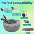 1PCS 100ft/30m 2BNC Integrated BNC Video Power Cable Extension. Ideal for Security Cameras, CCTV, Surveillance, and DVR