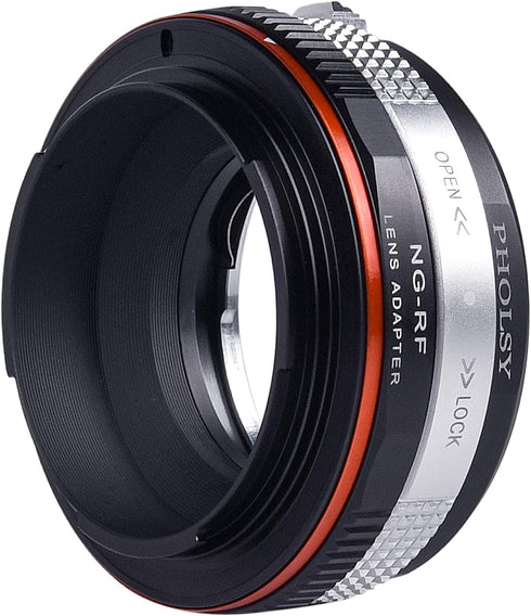Lens Mount Adapter for Nikkor G/F/AI/AIS/D/AF-S Lens to Canon EOS RF Mount, with Aperture Control Ring