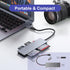 Rytaki 5-in-1 2.0 5Gbps CFast Card Reader, USB C/A Card Reader for Computer & Camera with Dedicated CFast Slot
