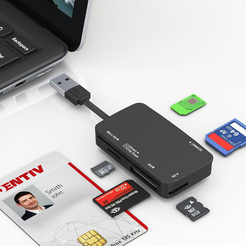 Bawanfa SIM Card Adapter - CAC Reader Military and Memory Card Adapter 7