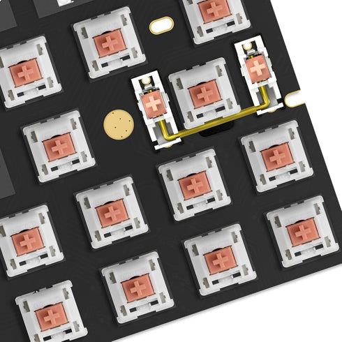 YIMAGUJRX Keyboard Stabilizer Switch Pads, 20Pcs Teflon Film & 12Pcs Steel Wire EVA Pads (Black)