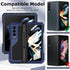 Military Rugged Heavy Duty Metal Case for Samsung Galaxy Z Fold 4 - Built-in Screen Protector, Full-Body Drop