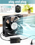 80mm 12v 110v 220v dc Small Computer Fan with AC Plug Variable Speed Dual Ball Bearing for Cooling Laptop Electronics