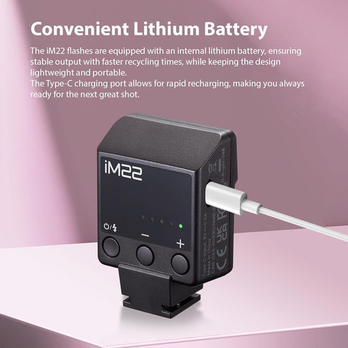 GODOX iM22 5 3s 440 Mini Camera Flash On-Camera Flash Speedlite Power Levels Recycle Time Full Power Flashes