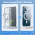 Magnetic Adapter Ring for Magsafe, Strong Adhesive Magnet Sticker Case Converter for iPhone 15/14 /13/12 Android, Metal Loop Conversion Kit for Mag Safe Car Wireless Charger/Grip Holder/Phone Wallet