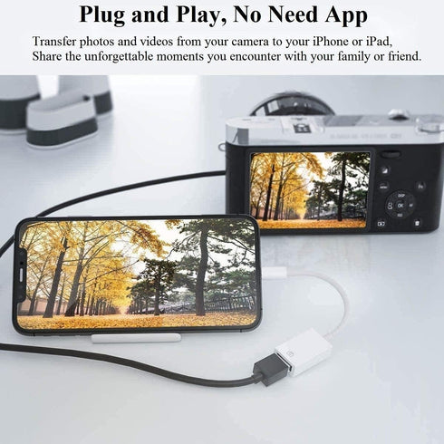 esbeecables iPhone15, 3.0 15 USB C to USB Camera Adapter for Female USB OTG Cable Compatible with iPhone Series, iPad