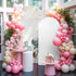 Duskova Living 4 Blue Broccoli Arch Backdrop Cover FT, Vintage Flower Victorian Style Wedding Arch Cover Stretchy