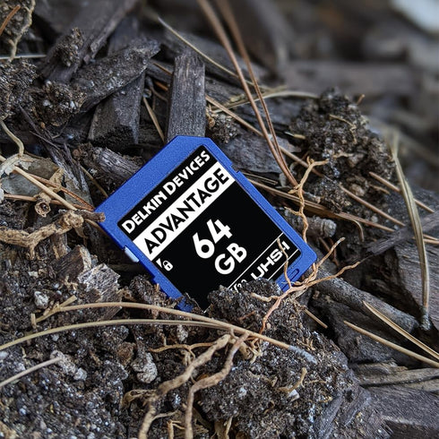 Delkin Devices 64GB ADVANTAGE SDXC Memory Card UHS-I (U3/V30) - High Speed SD Card for Cameras with 4K UHD
