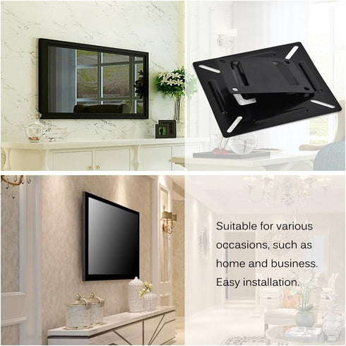 Hakeeta 12-24inch TV Wall Mount for LCD LED Monitor, PC Screen, Plasma Flat Screen TVs, Easy to Install, High Cost