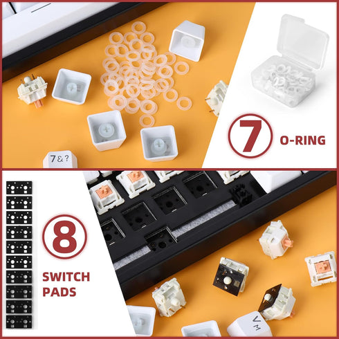 YIMAGUJRX RUNJRX Keyboard Lube Kit JRX 205G0 0.53oz/15g, Switch Film for MX Kailh Gateron Switch, Keycap Puller,