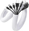 AGPTEK White Cable Sleeve Cover, 2 Pack 5ft Cord Management Wire Organizer for Home Office