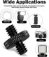 Thrymme 4 1/4" 1/4" Pcs Camera Tripod Screw, Male to Male Threaded Tripod Screw Tripods Nut Connectors, Double Sided