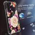 Osophter Flower Floral Phone Cover for Samsung Galaxy A54 5G, with Screen Protector and Shock-Absorption Flexible TPU