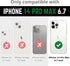 ArtsEvo Designed Case for iPhone 14 Pro Max, 6.6ft Drop Protection, Full Body Screen Camera Protective Case, Pink