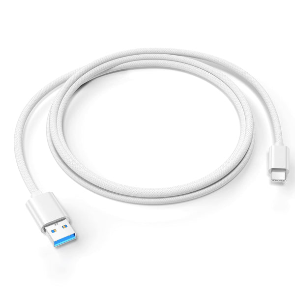 USB A to USB C Car Carplay Woven Cable, 5 FT USB 3.2 Adapter Cord for iPhone 15, 15 Plus, 15 Pro/Pro Max, iPad Pro,