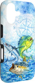 Saltwater fishing Mahi mahi, wahoo, tuna 17 Case for iPhone
