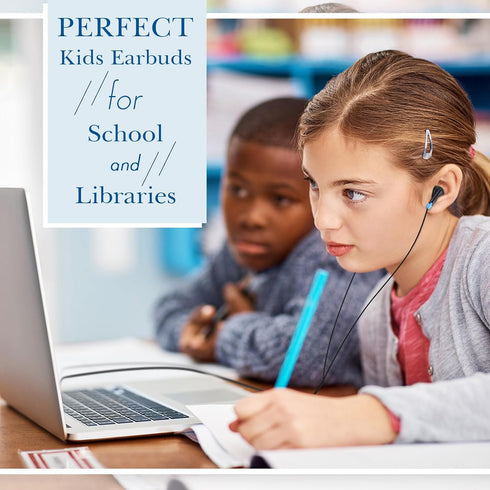 Kanayu 100 Pcs Wired Earbuds Bulk, Basic Ear Headphones for Kids Schools, Individually Bagged