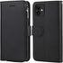 KIHUWEY iPhone 12 Pro Wallet Case Leather Zipper with Card Holder, Kickstand and Protective Lanyard Purse Cover