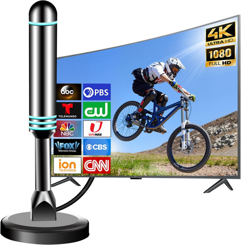 Generic TV Antenna Indoor, 2026 Digital TV Antenna for Local Channels, HDTV Antenna
