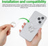 Ymapinc 360 Butterfly Cell Phone Ring Holder, Clear Rhinestone Butterfly Phone Case Ring, Finger Holder Grip Compatible
