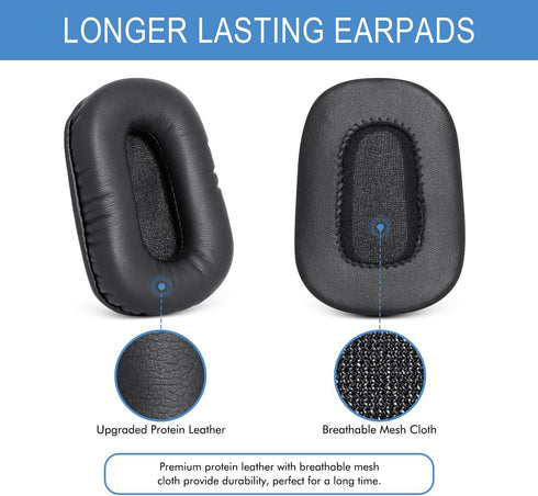 Ear Pads Replacement for B450-XT Bluetooth Headset, Compatible with VXI BlueParrott B450-XT, Leather Ear Pads