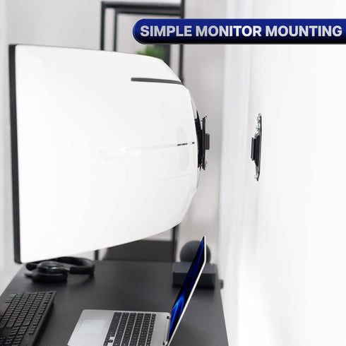 VIVO 49 inch 44 lbs, 100x100, Mount-VWLP1 Low Profile Heavy Duty Ultrawide Monitor Wall Mount for up to Screens, Holds