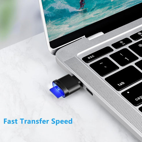 JOYNANO 128GB 10 FAT32 24/7 (128GB SECUEYE TF Memory Card with Type C Adapter, Class High Speed Reading/Writing