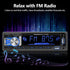 Single Din Car Stereo Marine Radio, Bluetooth Hands Free Calling with Digital LCD Display, MP3 Player