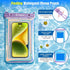 Waterproof Phone Pouch Floating, 10in Underwater Cell Phone Holder with Lanyard for iPhone 15 Pro Max Plus, Galaxy