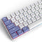 Fogruaden Purple White Keycaps Set, Double Shot 118 Keys CSA Profile Custom Keycaps for Cherry Gateron MX Switches