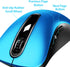memzuoix 2.4G Portable Wireless Mouse, 1400 DPI Mobile Optical Cordless Mice with USB Receiver for Computer, Laptop,